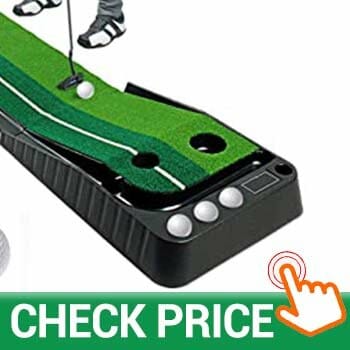 Asgens Golf Putting Trainer , Double-Color Grass Golf Mat