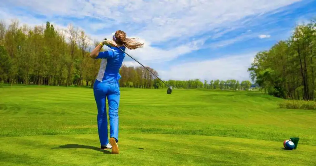 man playing golf